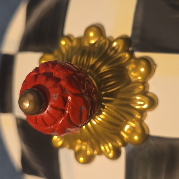 MACKENZIE + CHILDS Courtly Check Squashed Pot, Retail Price $99.95 USD - Picture 9 of 13